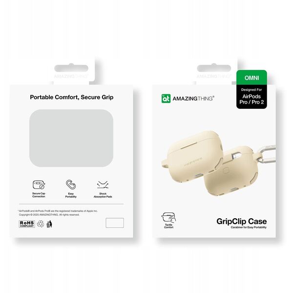 Θήκη σιλικόνης AMAZINGTHING Omni Case για AirPods Pro 2 - έρημος