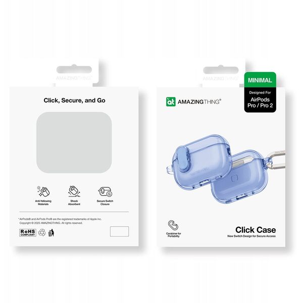 Θήκη σιλικόνης AMAZINGTHING Minimal Case για AirPods Pro 2 - μωβ