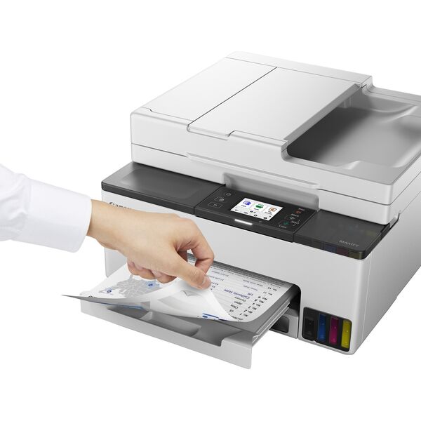 Canon MAXIFY GX2050 EB2 EUR με σημαντικά αυξημένη απόδοση σελίδων, περιλαμβάνει 2 επιπλέον δεξαμενές με μαύρο μελάνι (συνολικά 3 μαύρα μελάνια)
