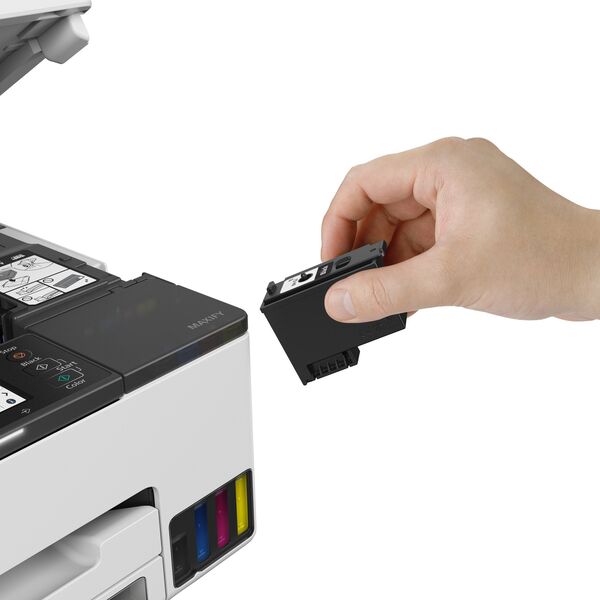 Canon MAXIFY GX2050 EB2 EUR με σημαντικά αυξημένη απόδοση σελίδων, περιλαμβάνει 2 επιπλέον δεξαμενές με μαύρο μελάνι (συνολικά 3 μαύρα μελάνια)
