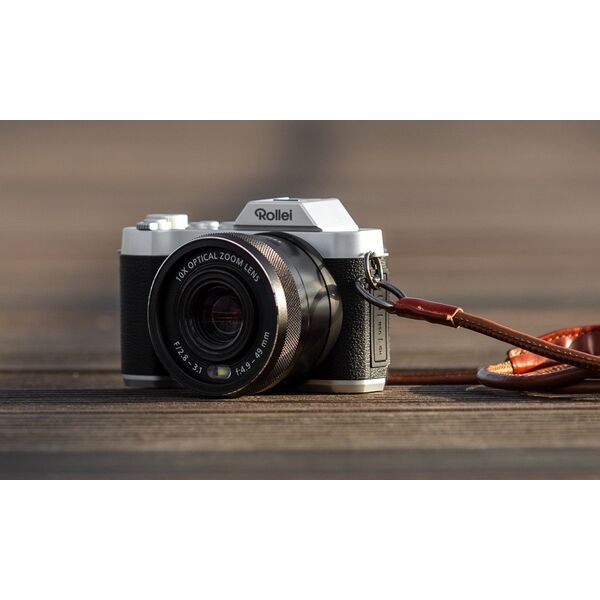 Ρετρό ψηφιακή φωτογραφική μηχανή Rollei Powerflex με 10x οπτικό ζουμ