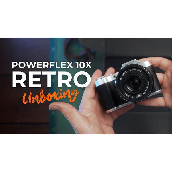Ρετρό ψηφιακή φωτογραφική μηχανή Rollei Powerflex με 10x οπτικό ζουμ