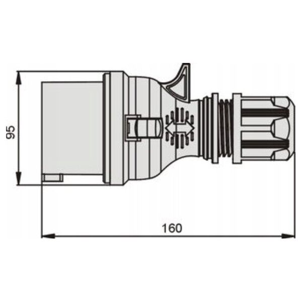 Φορητό βύσμα Elektromet 922080 3P+N+Z 400V 16A WSM 16/5