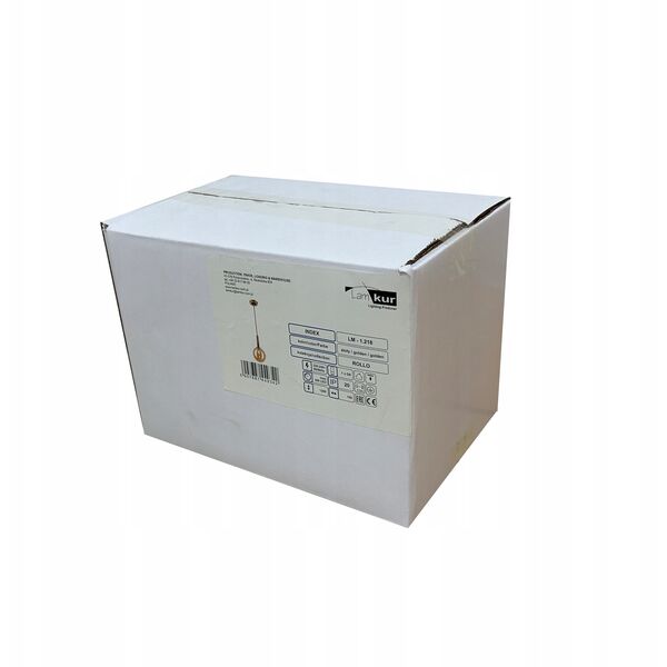 Lamkur Rollo 49342 κρεμαστό φωτιστικό 1x5W G9 χρυσό
