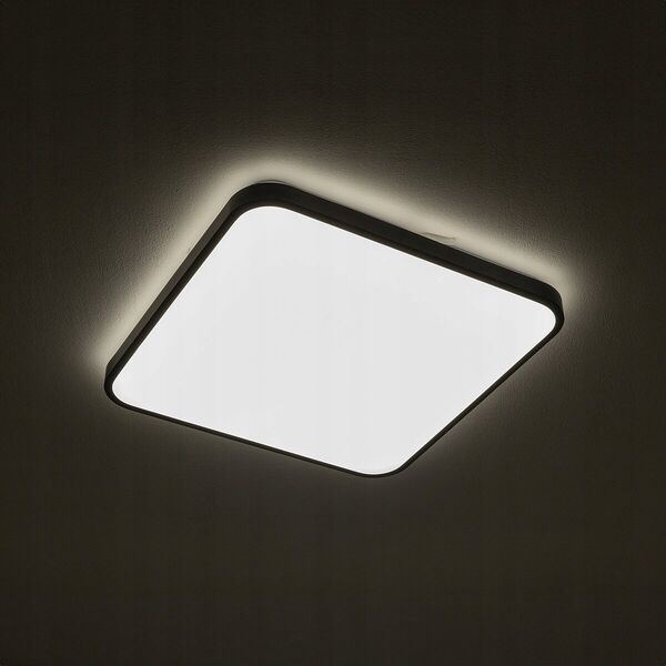 Nowodvorski Agnes Square 10985 πλαφονιέρα LED PRO 1x32W 2700lm 3000K IP44 μαύρο