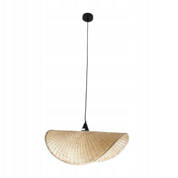 Φωτιστικό κρεμαστό MAXlight Koshi P0498 1x60W E27 μπεζ/μαύρο