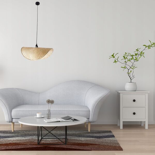 Φωτιστικό κρεμαστό MAXlight Koshi P0498 1x60W E27 μπεζ/μαύρο