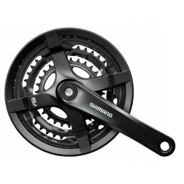 Shimano FC-TY501 δισκοβραχίονας, 175 mm 42/34/24T, 6-8v, με προστατευτικό αλυσίδας