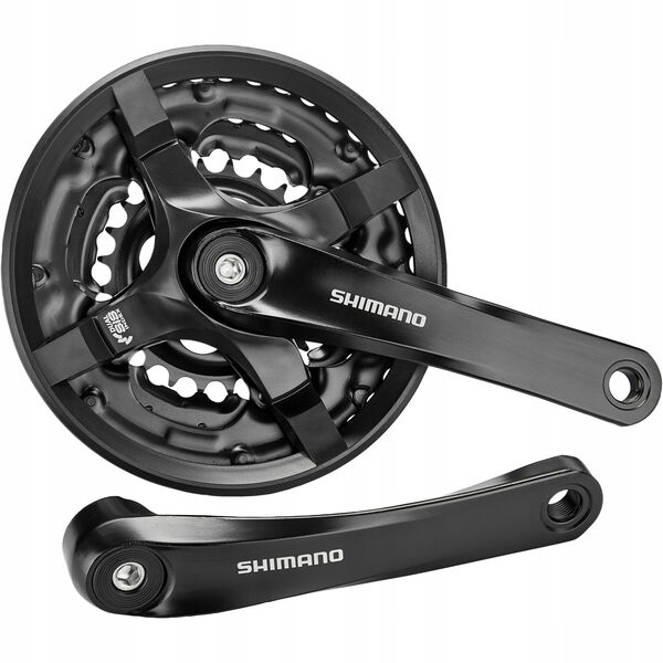Shimano FC-TY501 δισκοβραχίονας, 175 mm 42/34/24T, 6-8v, με προστατευτικό αλυσίδας