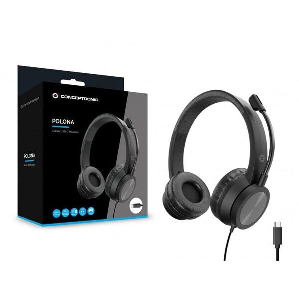 Conceptronic POLONA05BC Stereo USB-C Headset