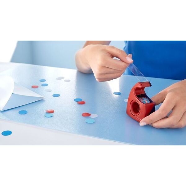 Tesa tesa Easy Cut Handabroller bis 33m 19mm rot-blau, leer