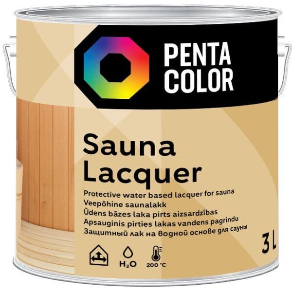 Pentacolor ACRYLIC LACQUER PENTACOLOR SAUNA 3 L