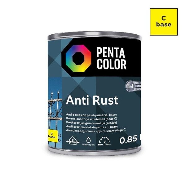 Pentacolor ΒΑΦΗ ANTICOR ΑΝΤΙΣΚΩΡΙΑΚΟ C 0.85L