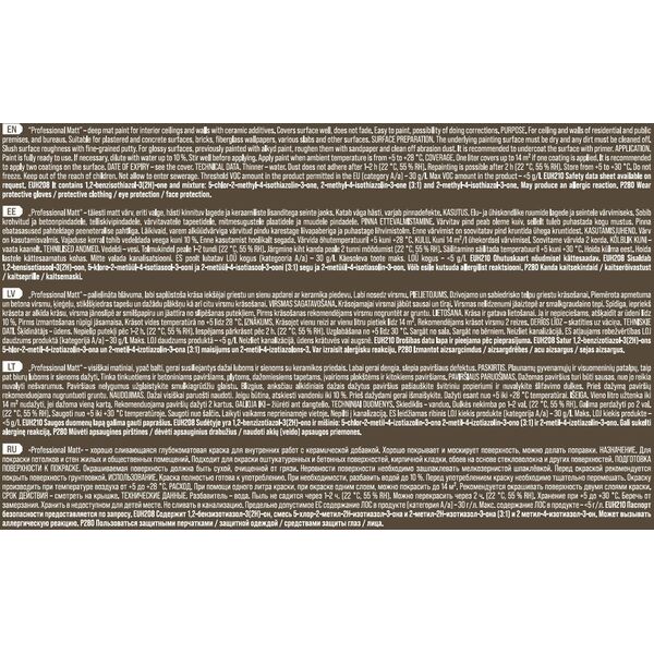 Pentacolor DISPERSION PAINT PROFESSIONAL MAT