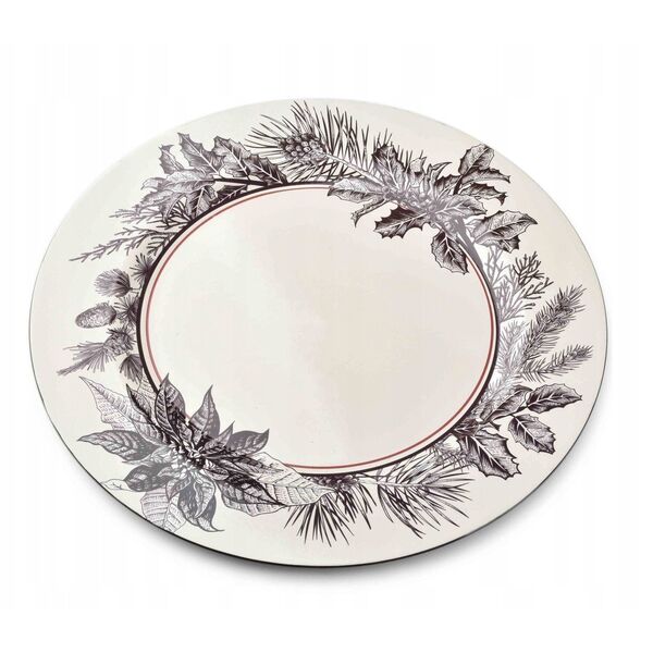 BLANCHE FESTIVE Διακοσμητικό πιάτο 33xh2cm