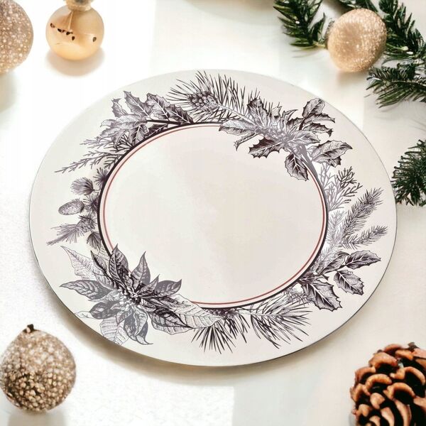 BLANCHE FESTIVE Διακοσμητικό πιάτο 33xh2cm