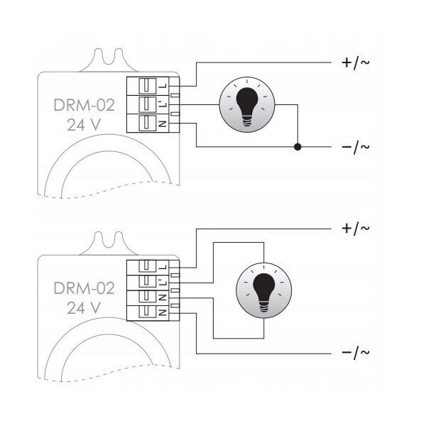 Αισθητήρας κίνησης F&F DRM-02-24V μικροκυματικός 5A 24V AC/DC 360° IP40 λευκός