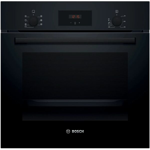 Φούρνος Bosch | HBF133BA1 | 66 L | Ηλεκτρικός | EcoClean | Κουμπιά | Ύψος 59.5 cm | Πλάτος 59.4 cm | Μαύρο