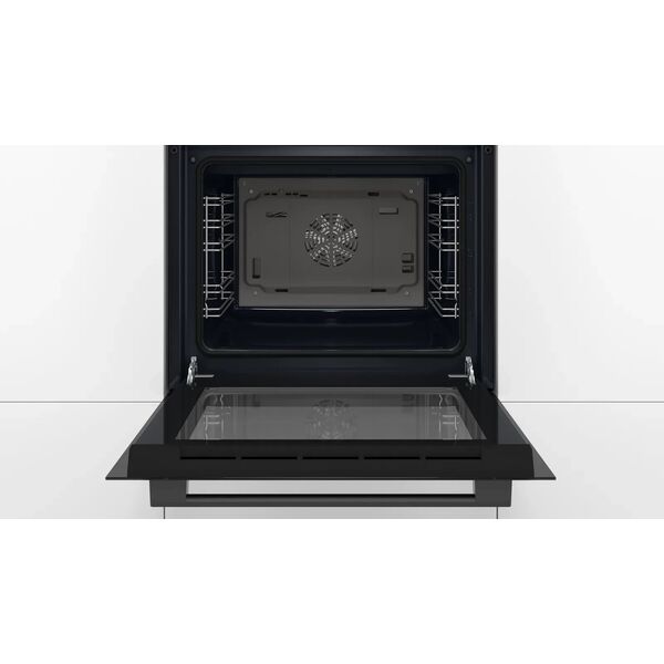 Φούρνος Bosch | HBF133BA1 | 66 L | Ηλεκτρικός | EcoClean | Κουμπιά | Ύψος 59.5 cm | Πλάτος 59.4 cm | Μαύρο