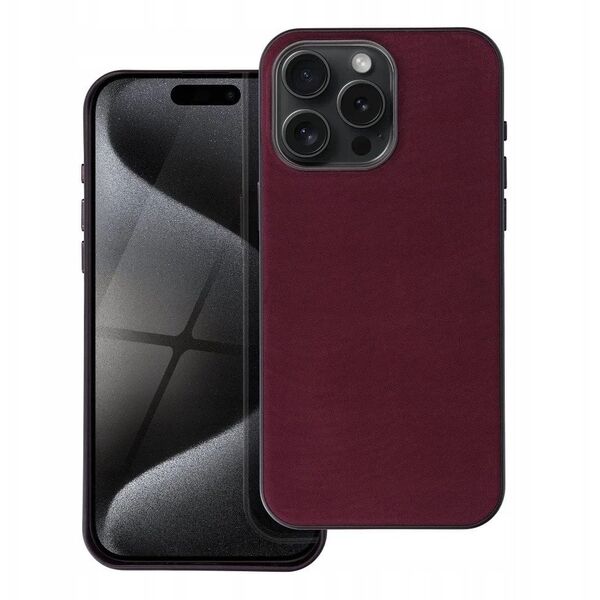 Θήκη WOVEN MAG COVER συμβατή με MagSafe για IPHONE 14 Plus μπορντό