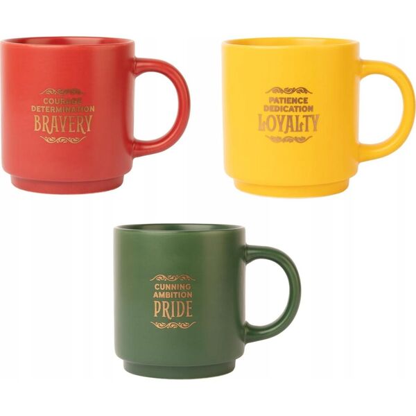Harry Potter Harry Potter - Zestaw kubków ceramicznych ze stojakiem 300 ml 4 szt. Hogwart Houses