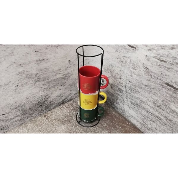 Harry Potter Harry Potter - Zestaw kubków ceramicznych ze stojakiem 300 ml 4 szt. Hogwart Houses