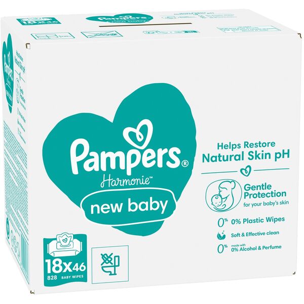 PAMPERS CHUST HARMONIE NEW BABY 18X46