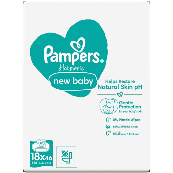 PAMPERS CHUST HARMONIE NEW BABY 18X46