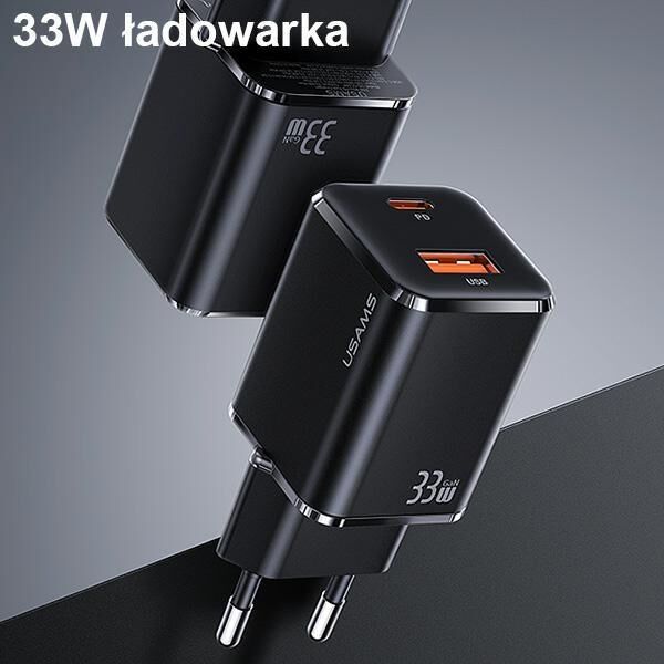 Ładowarka Usams T43 1x USB-A 1x USB-C 3 A (6958444972107)