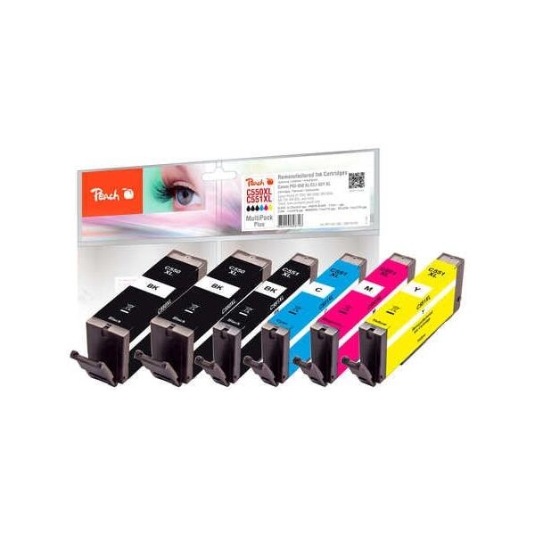 Tusz Peach Patrone Peach Canon MG5450 550/551 MultiPackPlus Retail Com - PI100-188