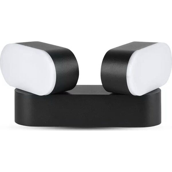 Kinkiet V-TAC Kinkiet Ścienny V-TAC 12W LED Obrotowy 350st Czarny VT-814 ciepła 1100lm