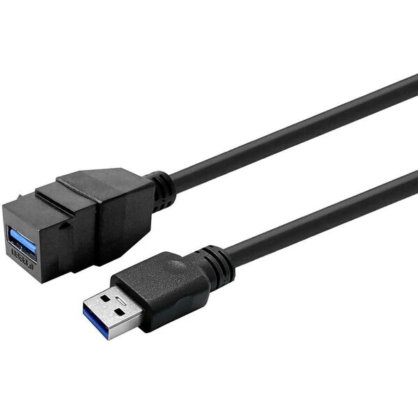 VivoLink Keystone Μαύρο USB3.0 A-Θηλυκό σε A-Αρσενικό (PROKEYUSB3AFM2B)