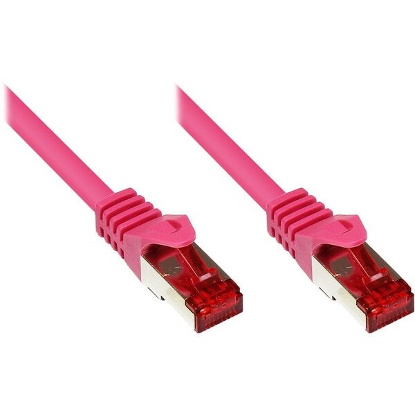 Good Connections Good Connections RNS - Patch- Cable - RJ- 45 (M) to RJ- 45 (M) - 25 m - SFTP, PiMF - CAT 6 - shaped, without Haken - Magenta (8060- 250M)