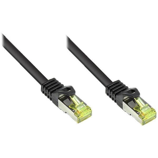 Καλώδιο Patch RJ45 Good Connections με Καλώδιο Cat.7 και Προστασία Snap-in (RNS®), S / FTP, PiMF, Χωρίς Αλογόνα, 600MHz, OFC, Μαύρο, 15μ, Good Connections® (8070R-150S)