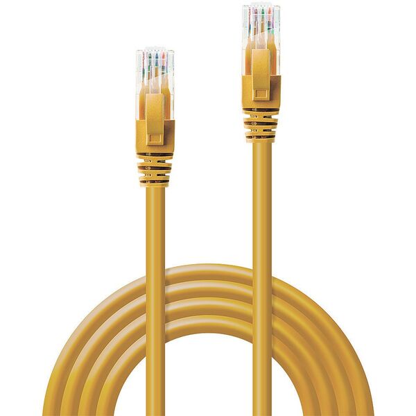 Lindy Lindy - Καλώδιο Patch - RJ-45 (M) σε RJ-45 (M) - 20,0m - UTP - CAT 6 - Πιεσμένο, Πολύκλωνο, Λείο - Κίτρινο (48069)