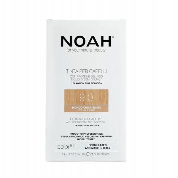 Μόνιμη βαφή μαλλιών Noah 9.0 Πολύ Ανοιχτό Ξανθό 140 ml