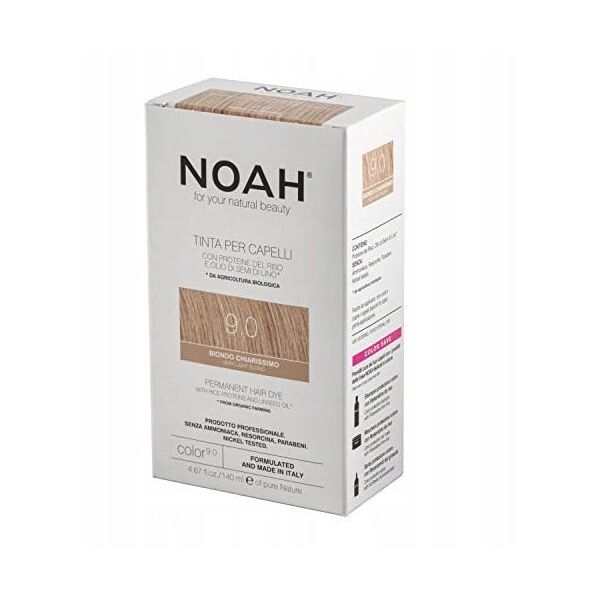 Μόνιμη βαφή μαλλιών Noah 9.0 Πολύ Ανοιχτό Ξανθό 140 ml