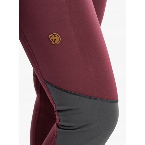 Spodnie damskie Fjallraven Abisko Varm Trekking Tights - port-iron grey rozmiar: xs