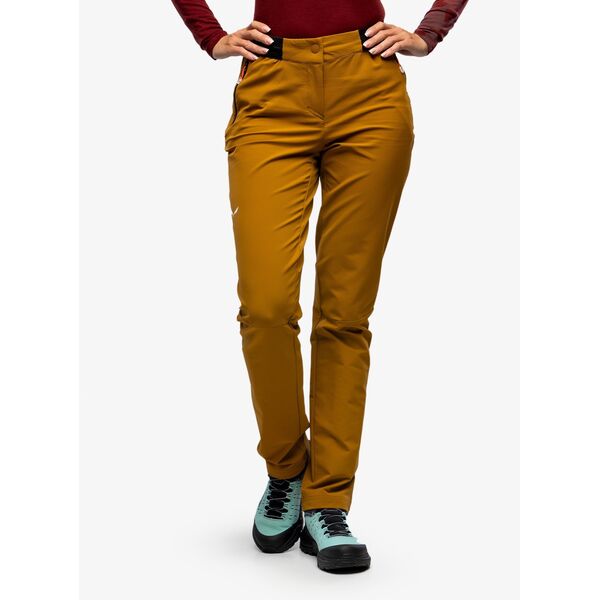 Spodnie softshell damskie Salewa Pedroc 2 DST Regular Pant - golden brown rozmiar: xs