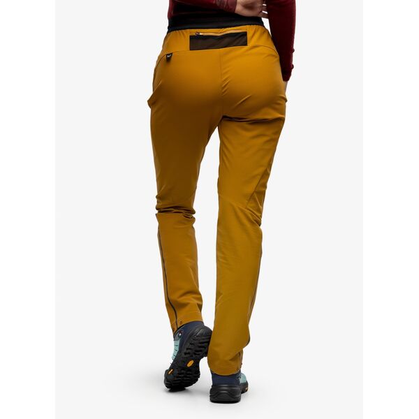 Spodnie softshell damskie Salewa Pedroc 2 DST Regular Pant - golden brown rozmiar: xs