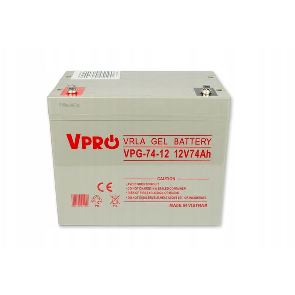 VOLT Akumulator GEL VPRO SOLAR 12V 74Ah