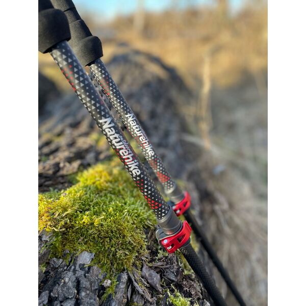 Μπαστούνια από ανθρακονήματα κόκκινα NATUREHIKE nh20ds003-red