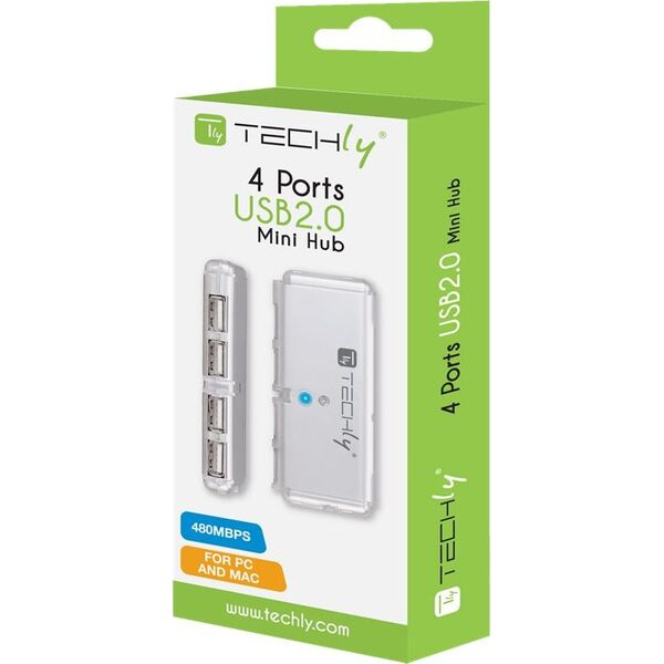 HUB USB Techly 4x USB-A 2.0 (IUSB2-HUB599TY)