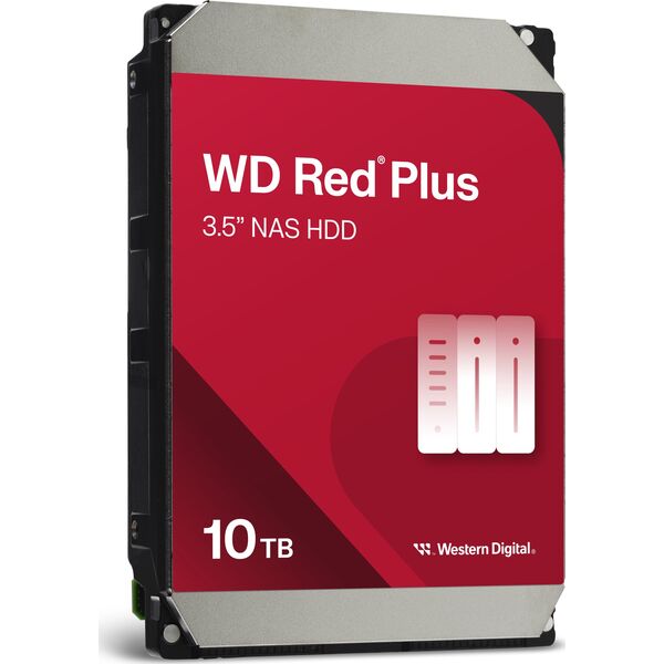 Dysk serwerowy WD Red Plus 10TB 3.5'' SATA III (6 Gb/s)  (WD101EFBX                      )