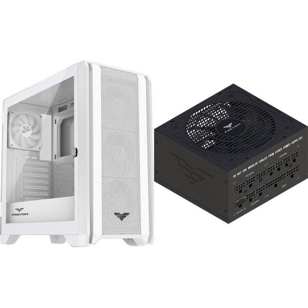 Obudowa PREYON Obudowa PREYON Obudowa Nest Windy White + Zasilacz PREYON EAGLE POWER GOLD 750W