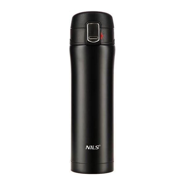 Nils Extreme Kubek termiczny turystyczny Nils NCB10 termos stal nierdzewna czarny 430ml