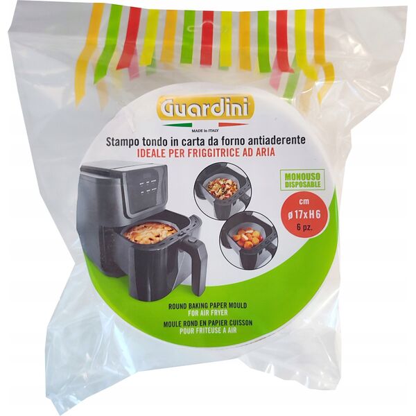 Μορφές ψησίματος από χαρτί 6 τεμ. Air Fryer O17x6cm 8006043022391