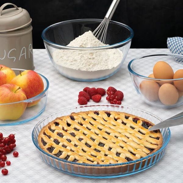 Stikla tartes forma Borosilicate Glass O27cm / 1 6L 8006043023237