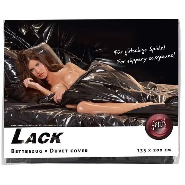 Vinyl Duvet Cover black