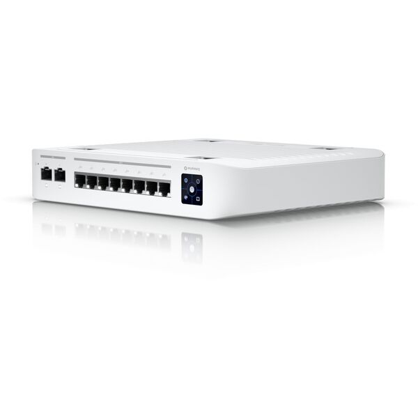 UBIQUITI USW-ENTERPRISE-8-POE UNIFI SWITCH 8x 2.5GB/S RJ45 POE+ 2x 10GB/S SFP+ TOUHSEKRANAS IŠ VISO 120W